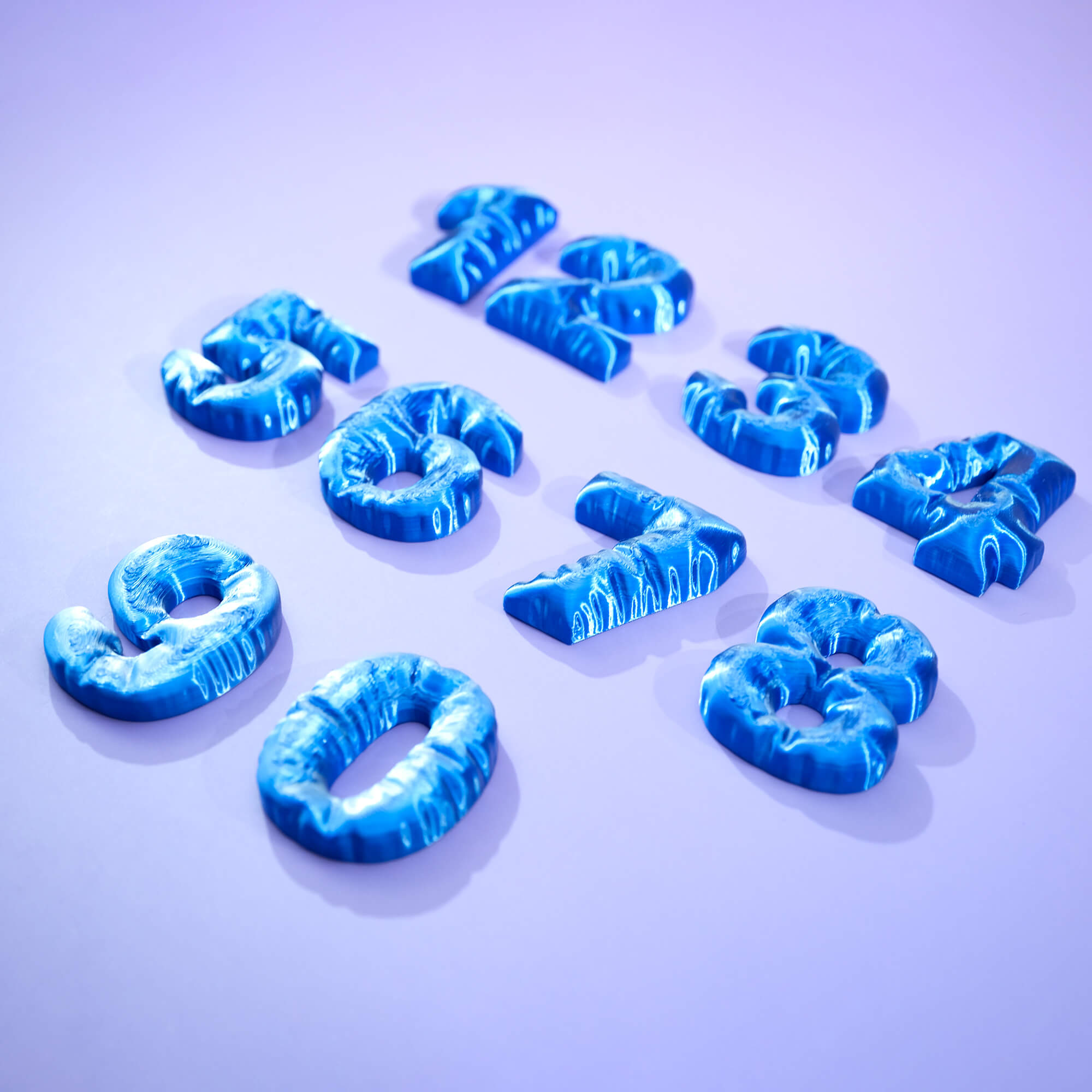 Soft Cloth Number Set - Keychain & Fridge Magnet